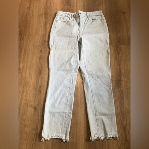 Charlie B | Raw Edge Light Blue Jeans